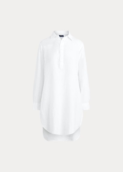 Women's Polo Ralph Lauren Linen Tunic Shirts | 734082ZCU